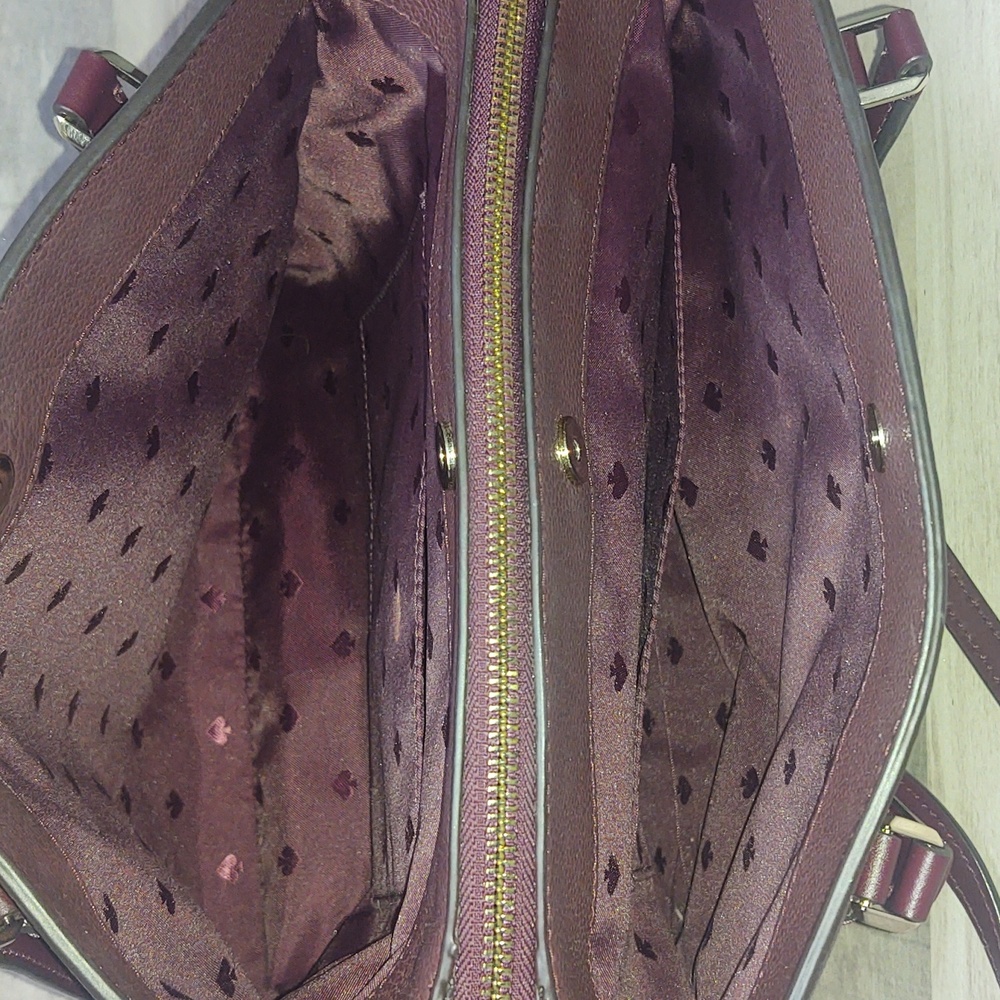 Kate Spade~Monet Large Compartment Tote~Deep Berry~EUC! - Picture 13 of 17